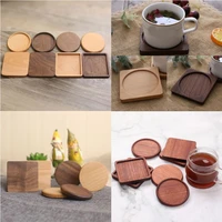 durable wood coasters placemats round heat resistant drink mat table tea coffee cup pad non slip cup mat insulation pad dropship