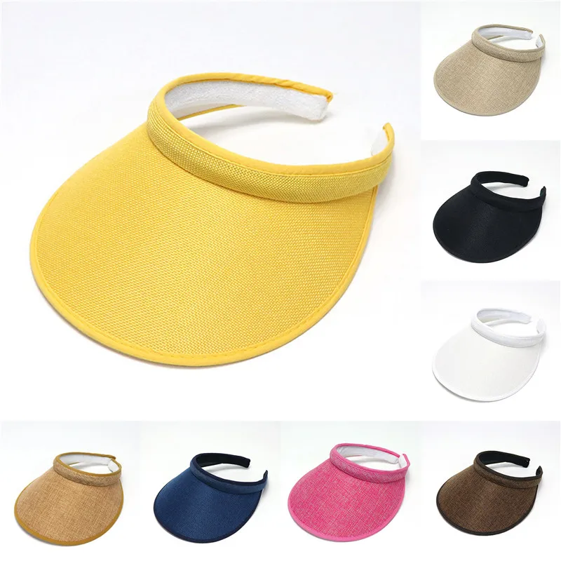 

Casual Women Man Visor Hat Summer Outdoor Unisex Baseball Cap Hat Fashion Solid Color Baseball Cap 8 Colors