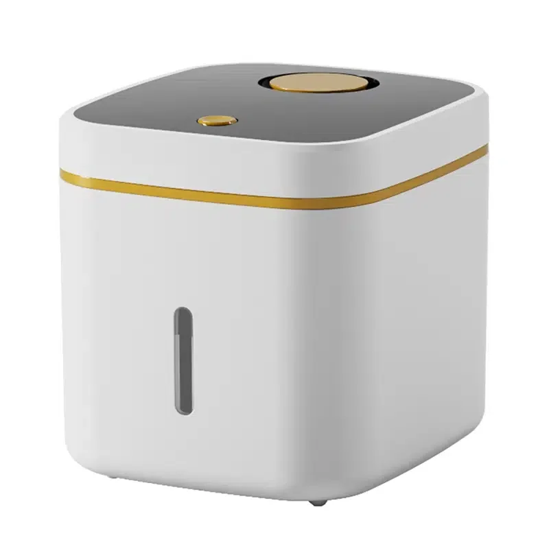 

White Plastic Kitchen Container Bucket, Insect-proof And Moisture-proof Rice Box, Grain Sealed Jar For Household Storage