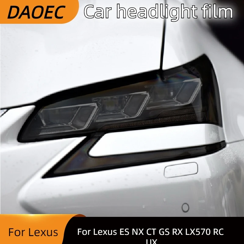 

Для Lexus ES NX CT GS RX LX570 RC UX Автомобильная фара тонировка Дымчатая Черная защитная пленка ТПУ передсветильник РА стикер аксессуары