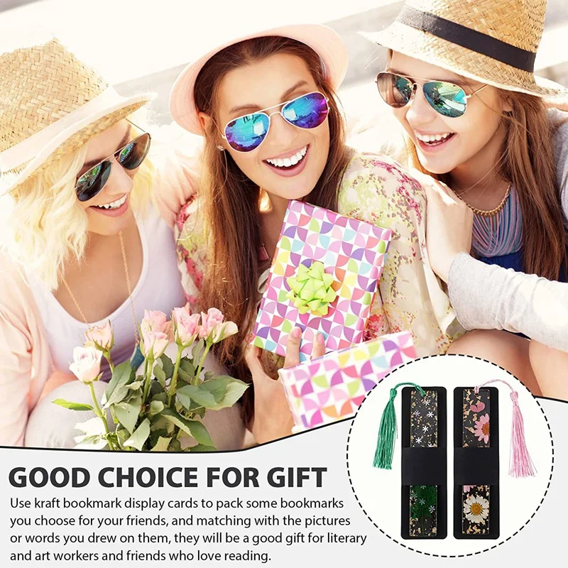 50 шт. держатель для закладок из смолы крафт-рукава сделай сам закладки карты