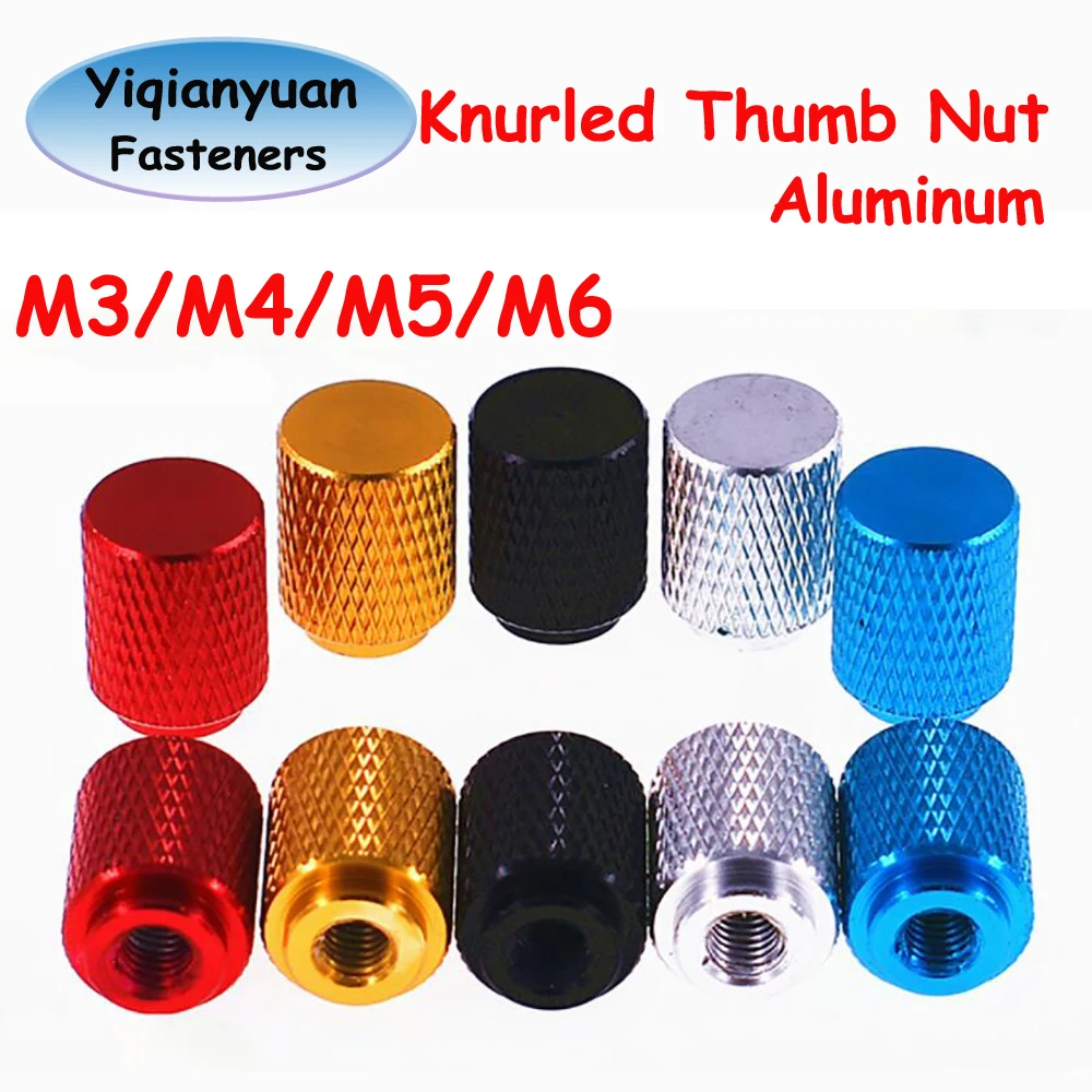 

5 шт. Алюминиевые гайки Yiqianyuan M3 M4 M5 M6