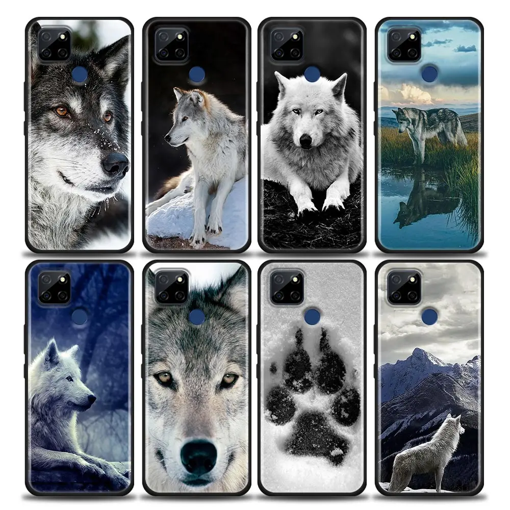 

Comics Cool Black Wolf Print Phone Case For Oppo Realme C35 C20 C25 C21 C12 C11 C2 A53 A74 A16 A15 A9 A54 A95 A93 A31 A52 A5s 5G