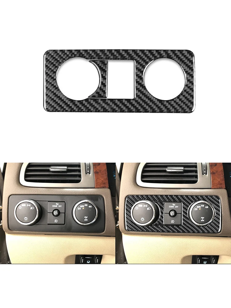 

Для Chevrolet Tahoe Suburban 2007-2014 панель управления с затемнением, декоративная накладка, наклейка из углеродного волокна автомобиля, аксессуары для интерьера
