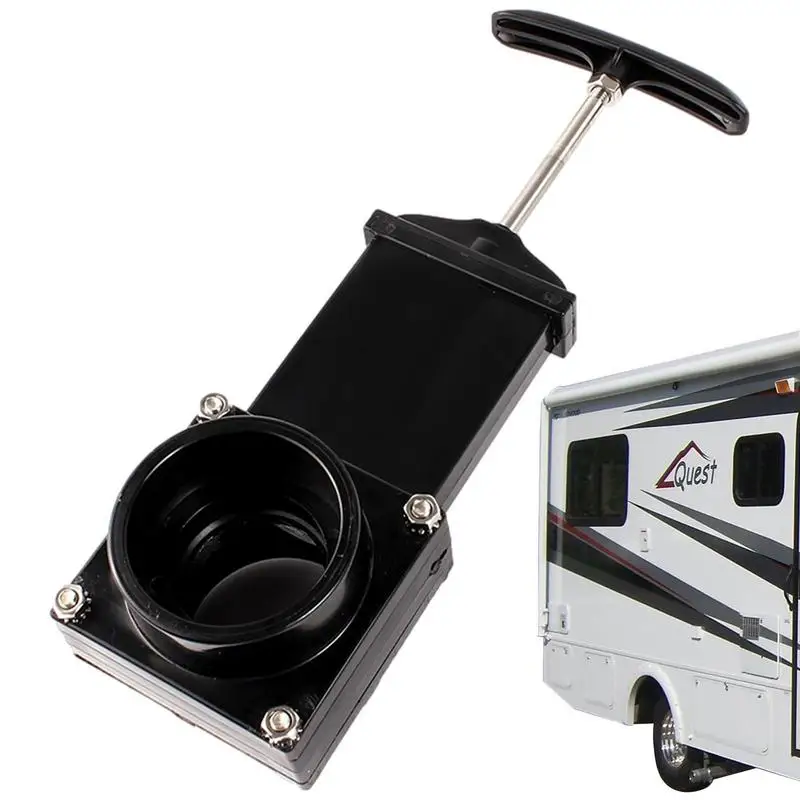 

Клапан водяного затвора универсальный 50 мм отходной клапан для RV черный резервуар для воды запасные части для сточных вод для фургона RV