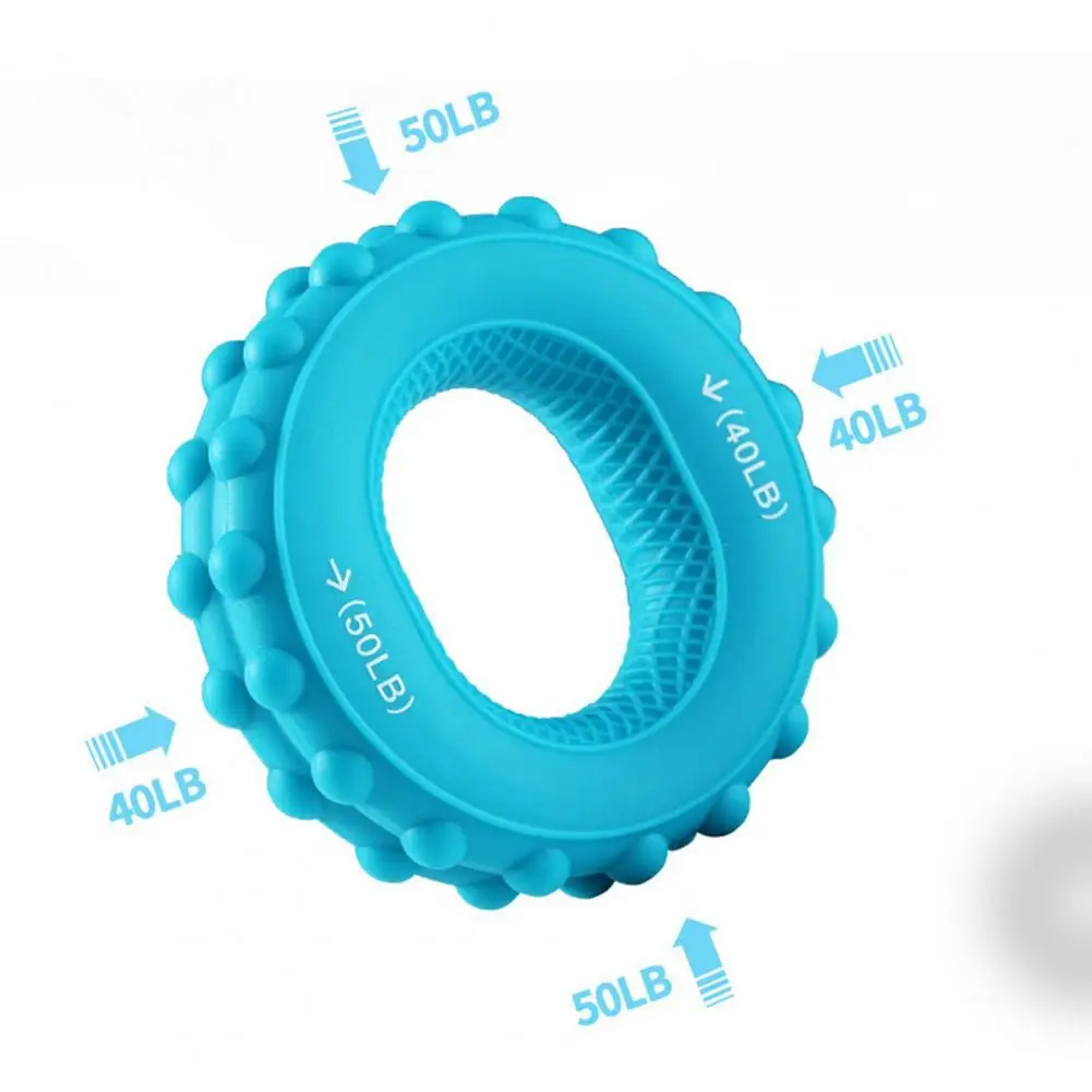 

Washable Practical Silicone Adjustable Grip Strength Trainer Multipurpose Grip Strength Trainer Ring Design for School