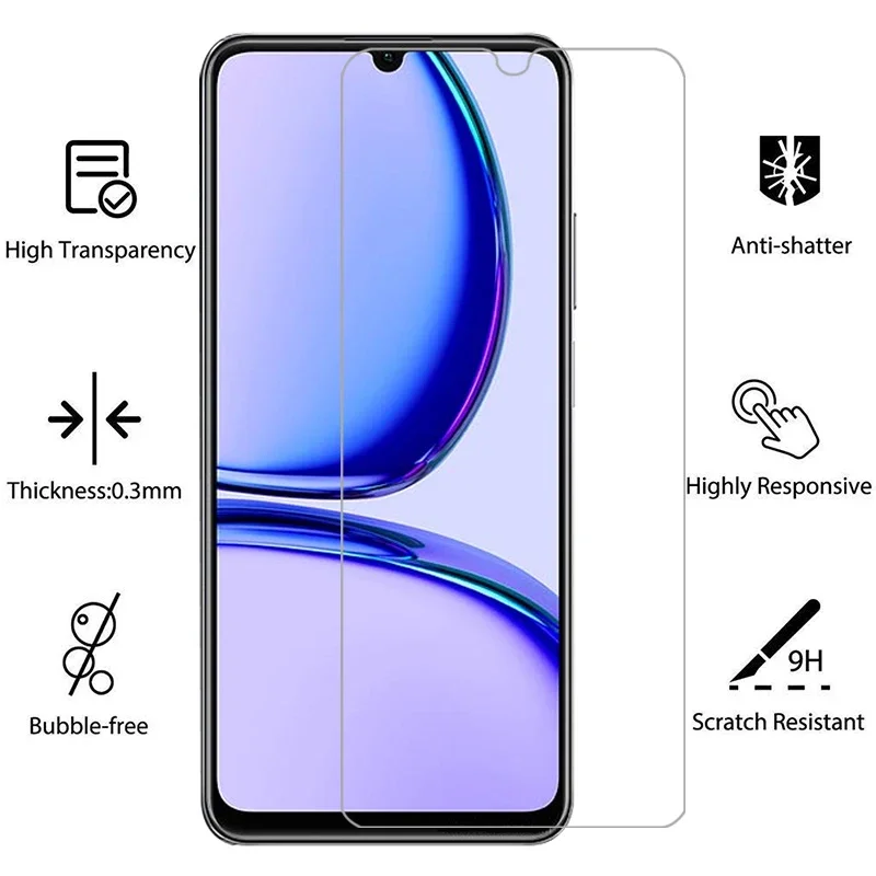 Фото Защитное закаленное стекло Qta для Realme C53, 3 шт., для экрана телефона Realme C53 C 53 53c №3