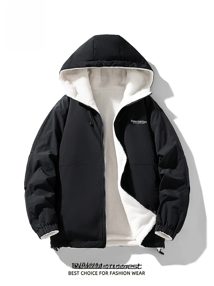 Мужское пальто с хлопковой подкладкой Zhenvis новая зимняя толстая теплая толстовка