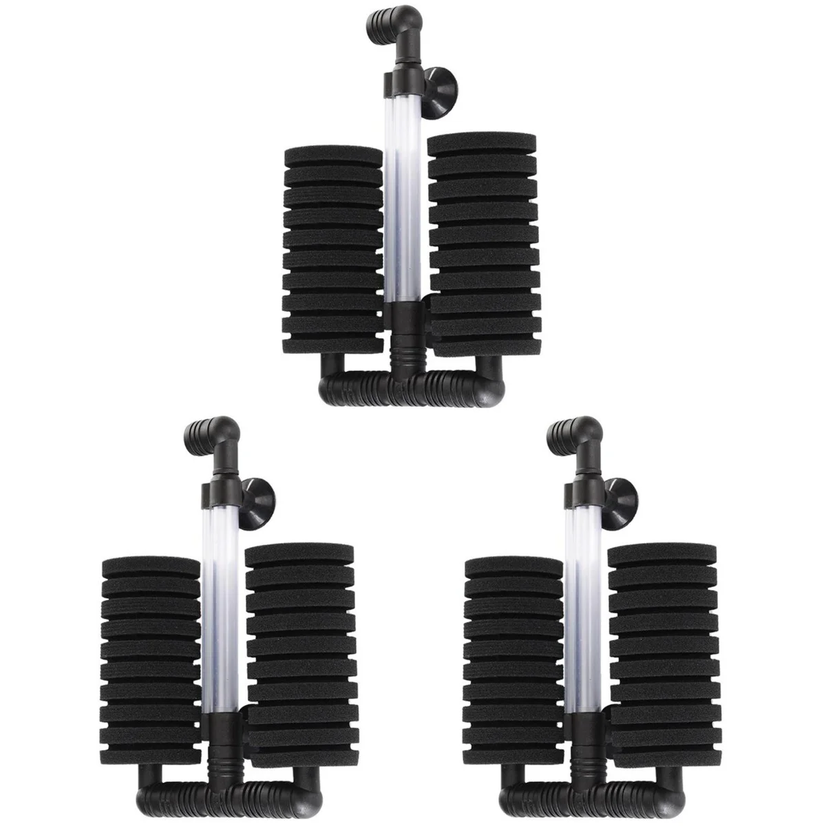 

3pcs Biochemical Sponge Water Sponge Air Pump Double Sponge Water Filter for Aquarium