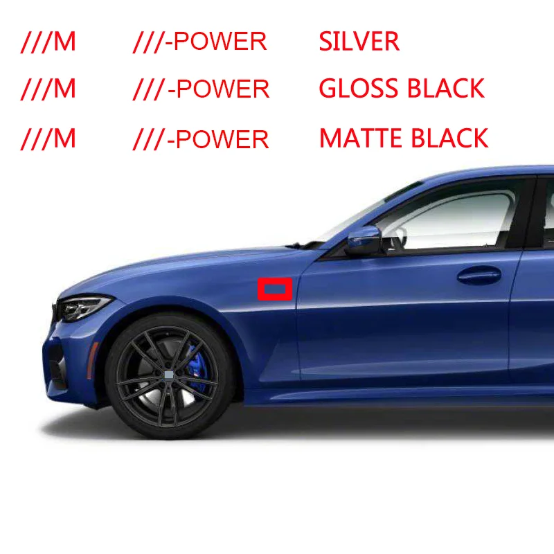 Colorful ///M ///-Power Badge Car Styling Fender Logo Side Decoration for BMW Sport 320i 325i 525i 530i 740Li X1 X3 X5 X6 X7 | Автомобили