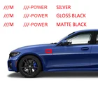 Красочный  M -значок питания для стайлинга автомобиля, логотип крыла, боковое украшение для BMW Sport 320i 325i 525i 530i 740Li X1 X3 X5 X6 X7
