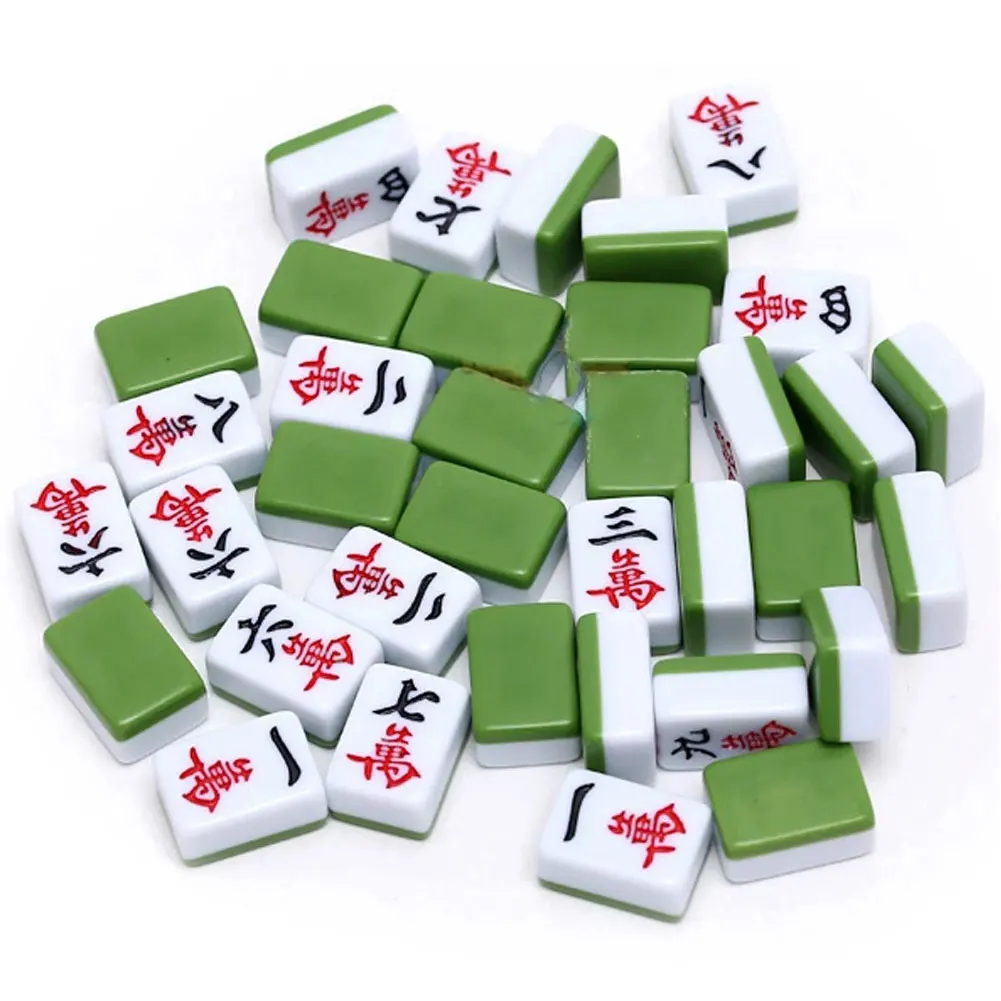 Мини-Маджонг 24 мм 144 шт./компл. Традиционный Китайский Маджонг семейная