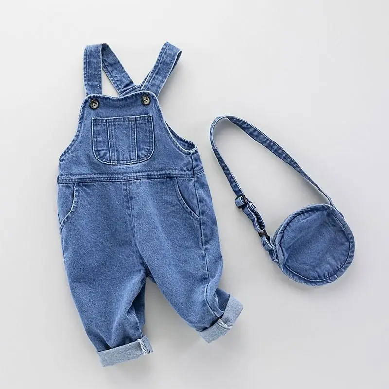 

Infant Jumpsuit Casual Jeans Fashion Toddler Autumn Clothes Kids Denim Pants Boys Overalls Baby Boy Suspenders Trousers Children