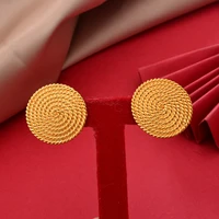 fashion round rarrinigs gold color earrings for womengirlsethioipian jewelry african indian gift