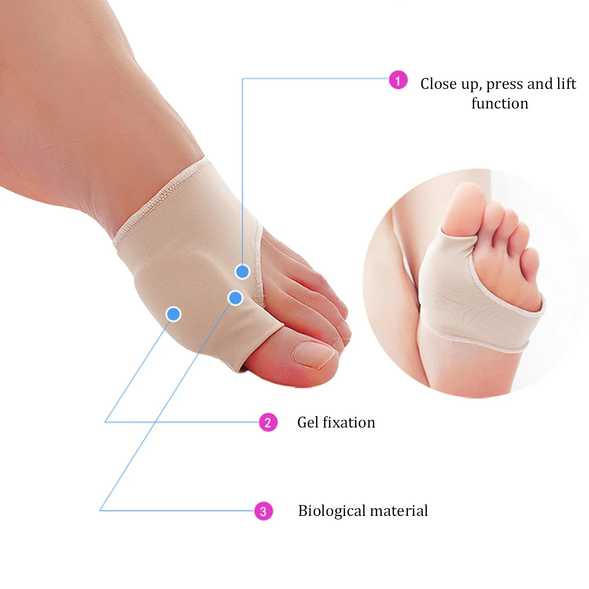 

Toe Bunion Corrector Separators Women Toes Big Separator Straightener Brand Correct Straighteners Overlapping Silicone Pain