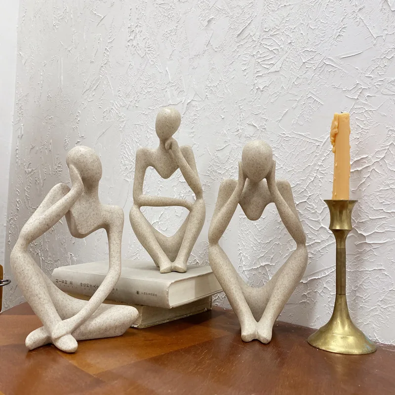 

Настольная фигурка с абстрактным орнаментом, креативный светильник, роскошное украшение для гостиной, дома, винного шкафа, офиса из смолы, р...