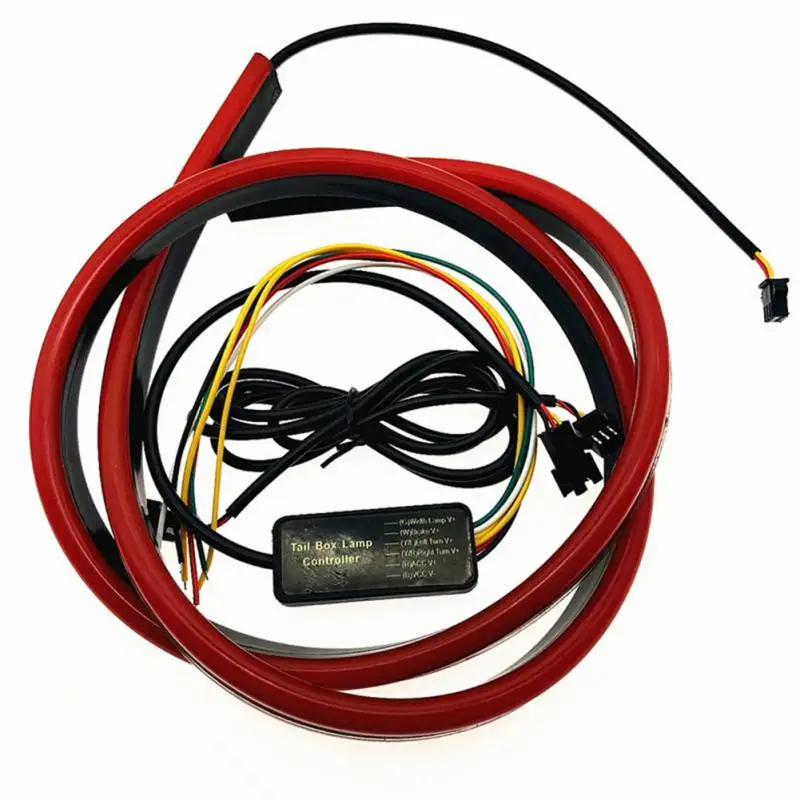 

90cm Universal Flashing Lights Superbright Decorative Light Brake Lights Car Accessories Portable Red Light Bar Multi-mode
