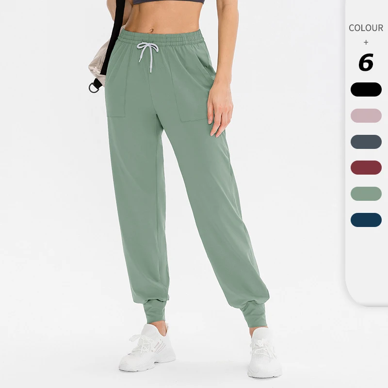 

Мягкие женские спортивные брюки, мешковатые штаны для бега, штаны для активного отдыха, тренировочные штаны для йоги с карманами, одежда для...