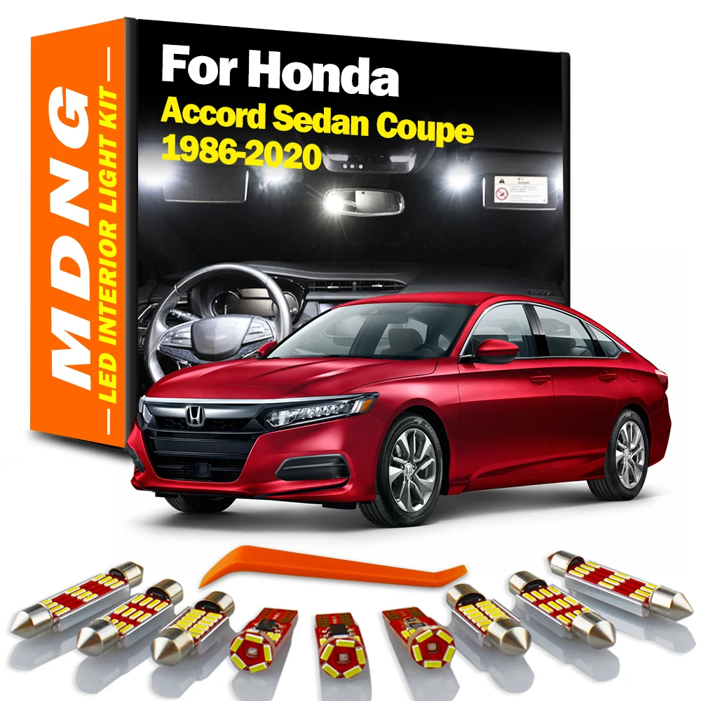 

Набор купольсветильник ламп MDNG для Honda Accord Sedan Coupe 1986-2015 2016 2017 2018 2019 2020, автомобильные аксессуары