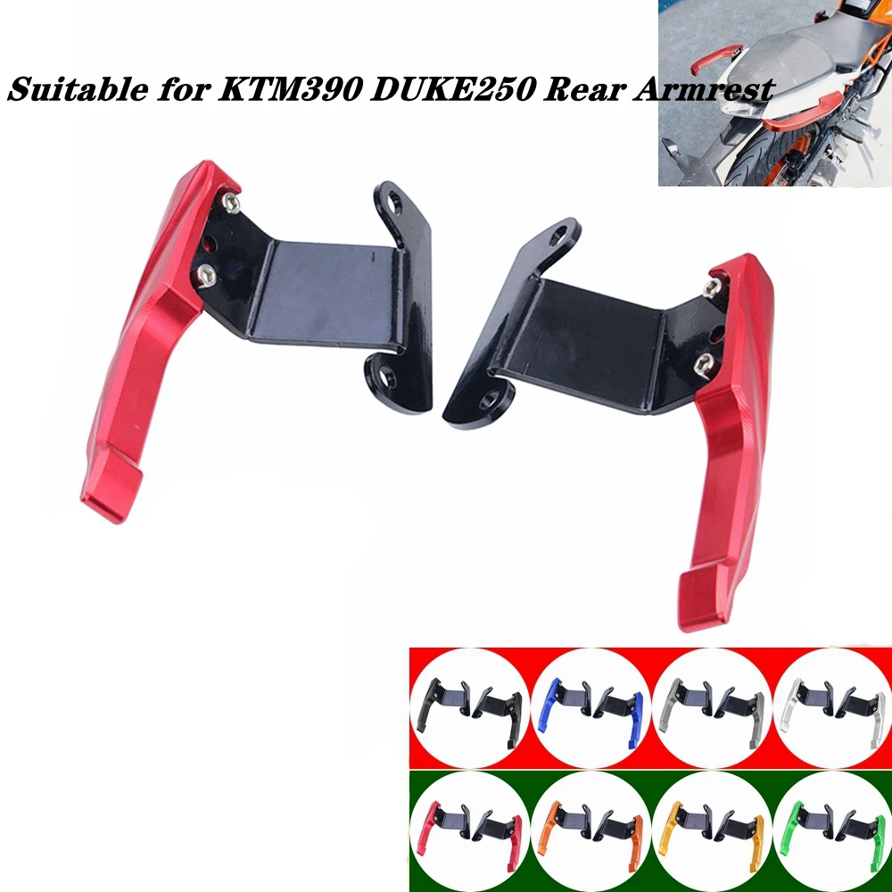 Motorcycle CNC Aluminum Passenger Rear Grab Bar Rear Seat Rail Kit Armrest For  KTM DUKE 390 DUKE 250 2018-2020