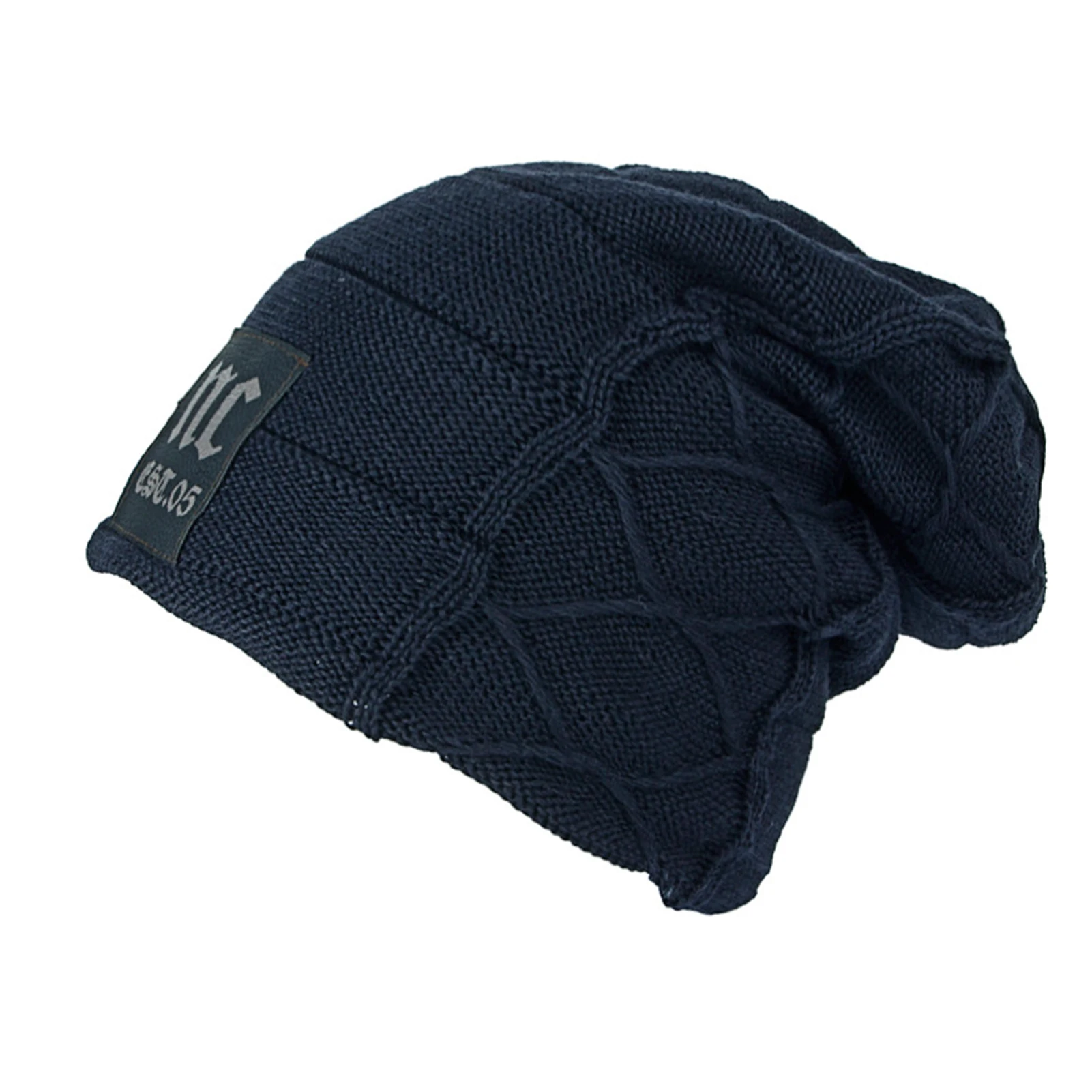 

Men's Wool Knit Slouchy Beanie Simple Design Fast Rebound Fabric Beanie for Outdoor Sports Necessities SP99