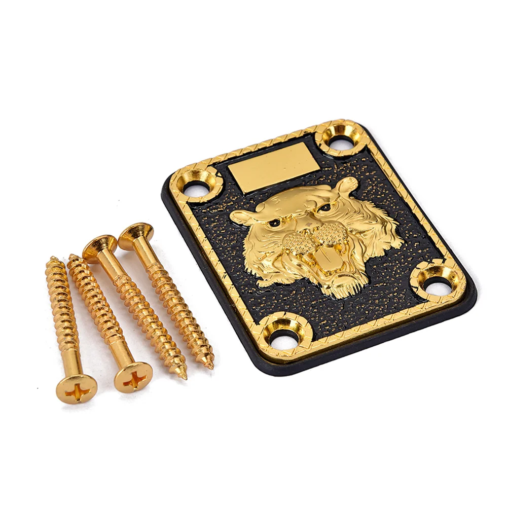 

Zinc Alloy Chrome Square Guitar Neck Reinforcing Plate Neck Base Plate With Screws For Fender Strat Tele TL SQ