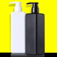 1pcs 500ml liquid soap bottle shampoo bottle lotion pump bottle shower gel holder empty container black white