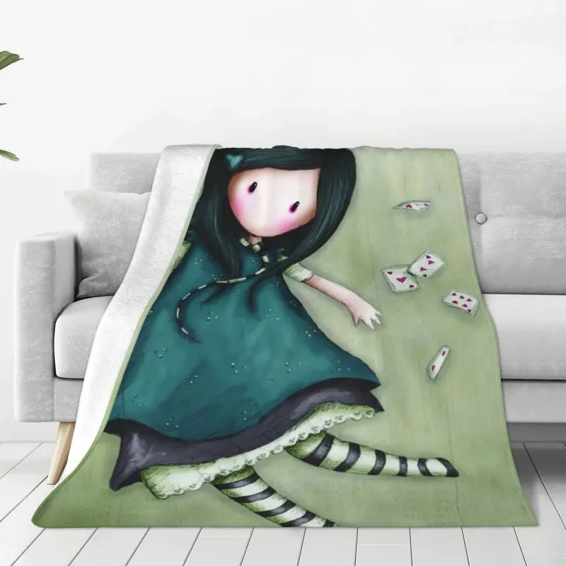 

Santoro Gorjuss Blanket Soft Fleece Spring Warm Flannel Cartoon Girl Throw Blankets for Sofa Outdoor Bedding Bedspread