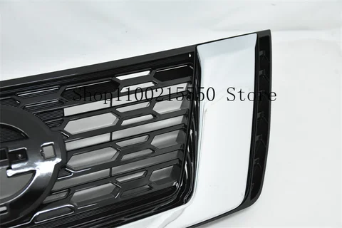 Передние гоночные решетки, решетка бампера, матовый черный, оригинальный стиль, подходит для Nissan Terra 2018-2020, передняя средняя решетка из АБС-пластика