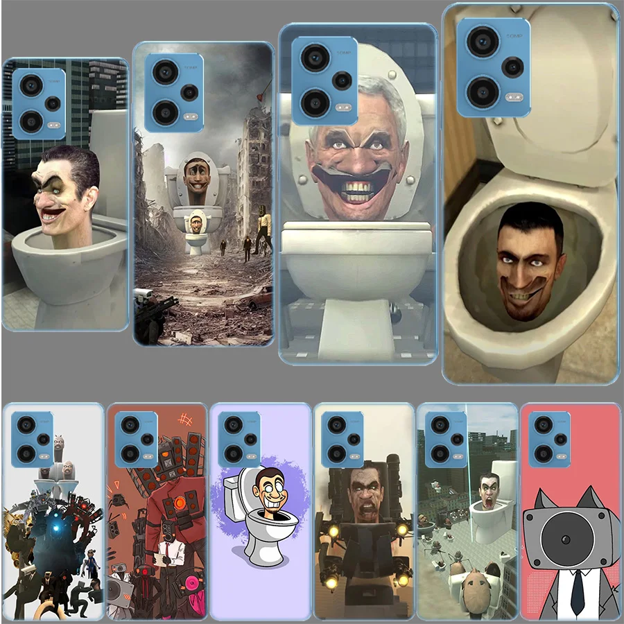 S-Skibidi Toilet Mobile Cell Funda For Redmi Note 13 Pro+ 5G Plus 12 12C 10 10C 10A 9 9T 9C 9A 8 8A 7 7A K70 K60 K40 K20 Pro 6