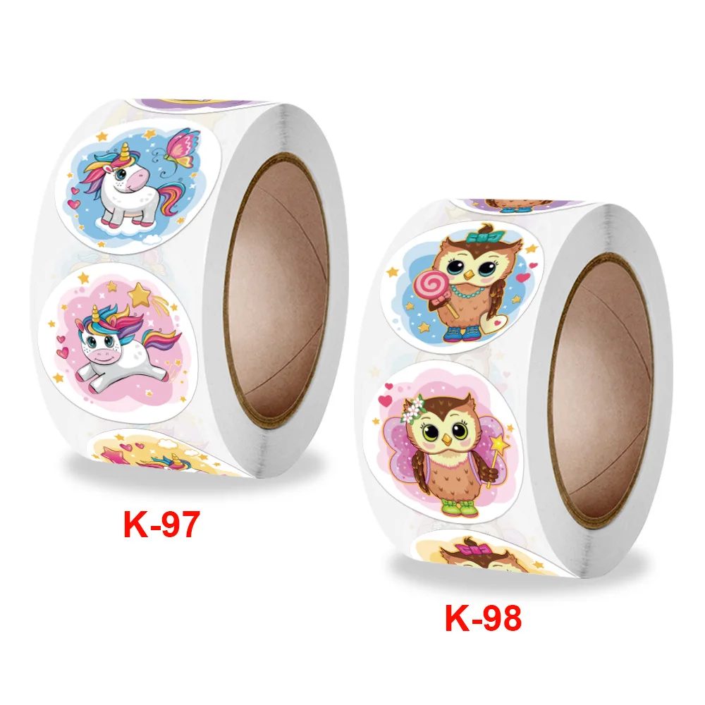 

Roll up cute little animals teachers reward students children stickers toys decorative sticker