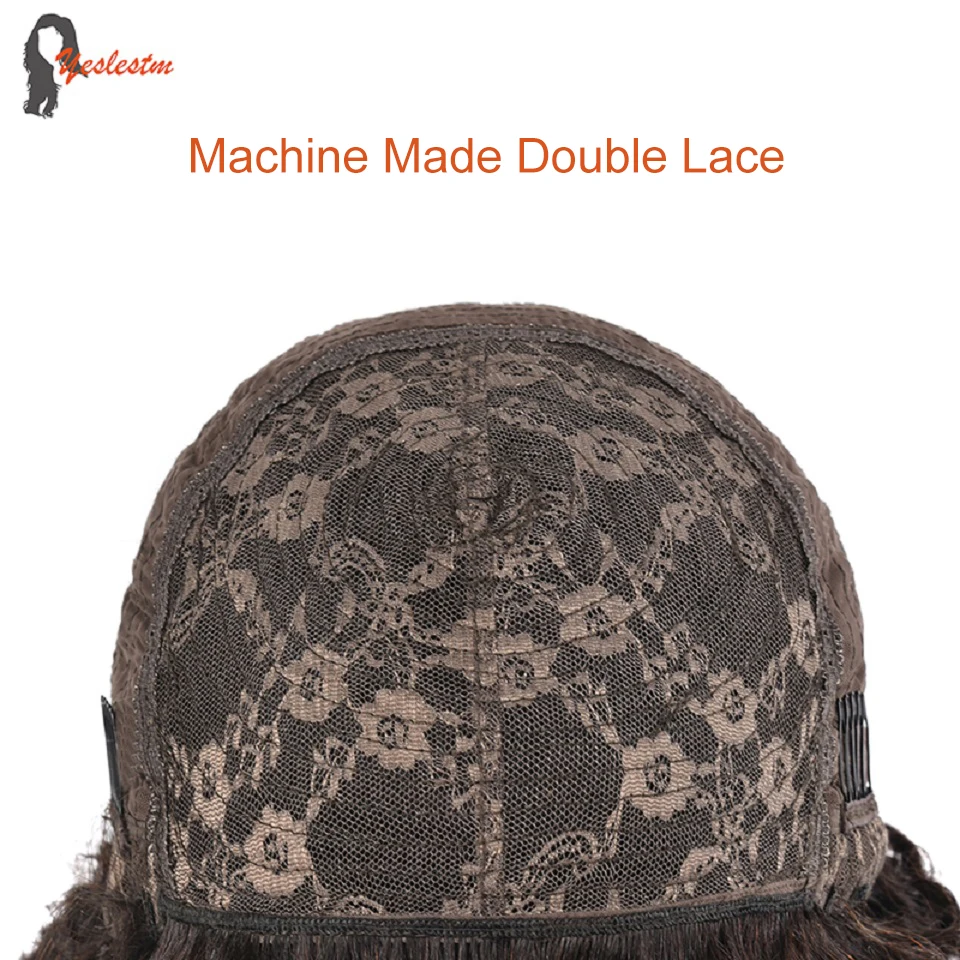 Парики из человеческих волос с челкой бразильские человеческие волосы без