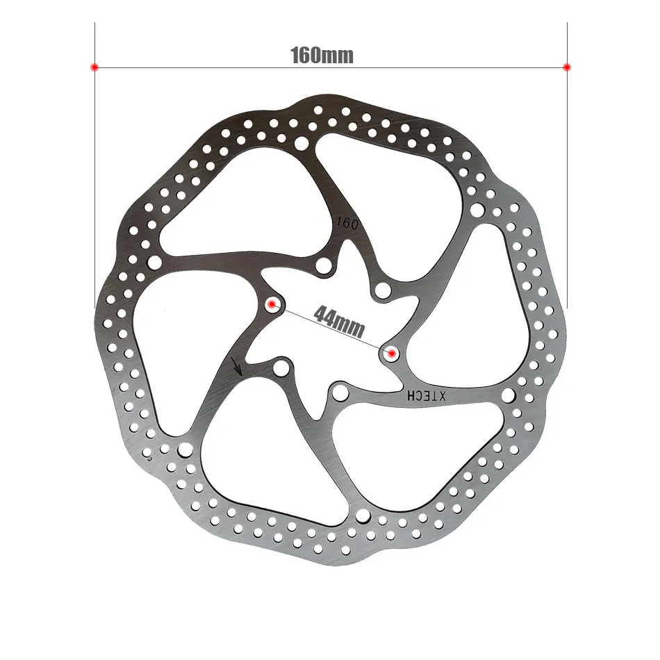 Новинка дисковый тормоз NFOX GT268 для горного велосипеда цвет черный/красный
