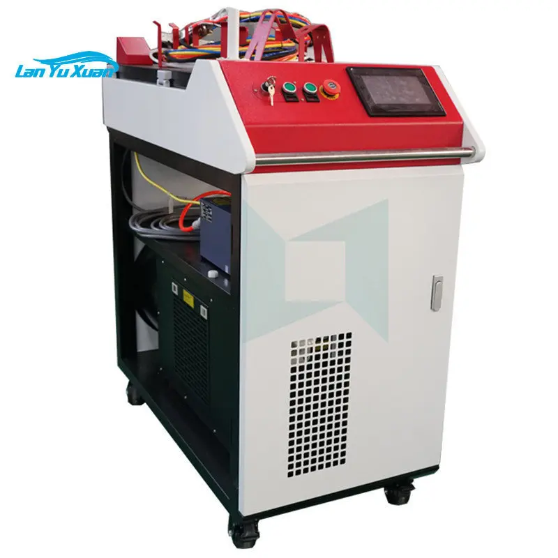 

2021 LXSHOW 1kw 1.5kw 2kw mini continuous laser cleaning machine / laser rust and paint removal cleaner
