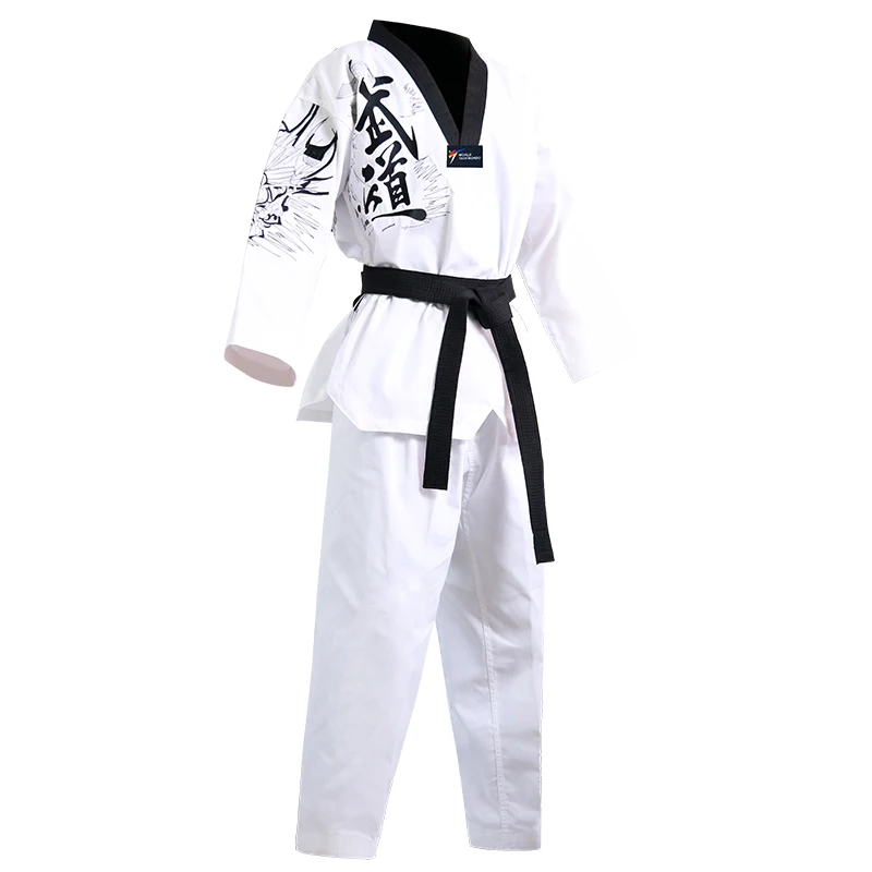 WT Approved Taekwondo Student Dobok Adult Kids Training Suit Uniform Gi