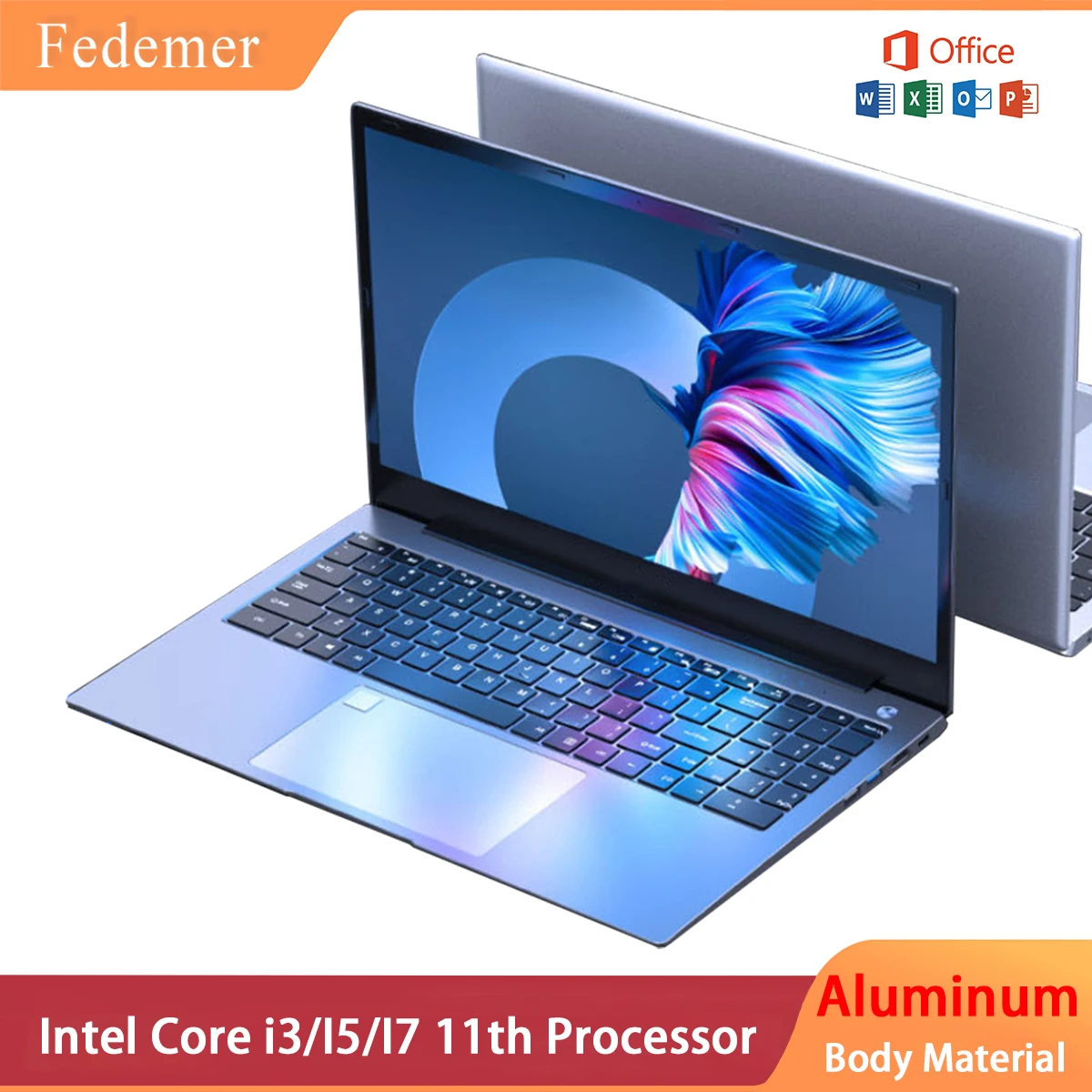15.6" Intel Core i7 Gaming Laptop 8GB 16GB RAM 512G/1TB SSD Fingerprint Unlock 5G WIFI 1920x1080 Notebook