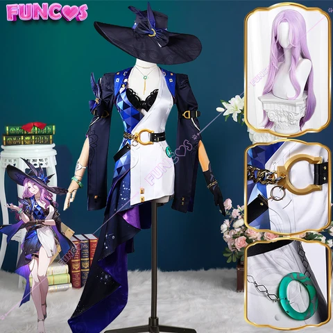 Honkai звезда рельс десять камней нефритовый костюм для косплея парик шляпа Униформа Нефритовая платформа Серьги Браслет перчатки аксессуары