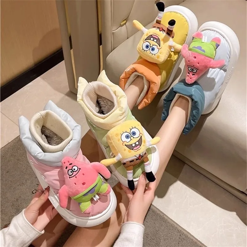Губка Боб Квадратные штаны Кукла Патрик Стар Хлопковая обувь Женская