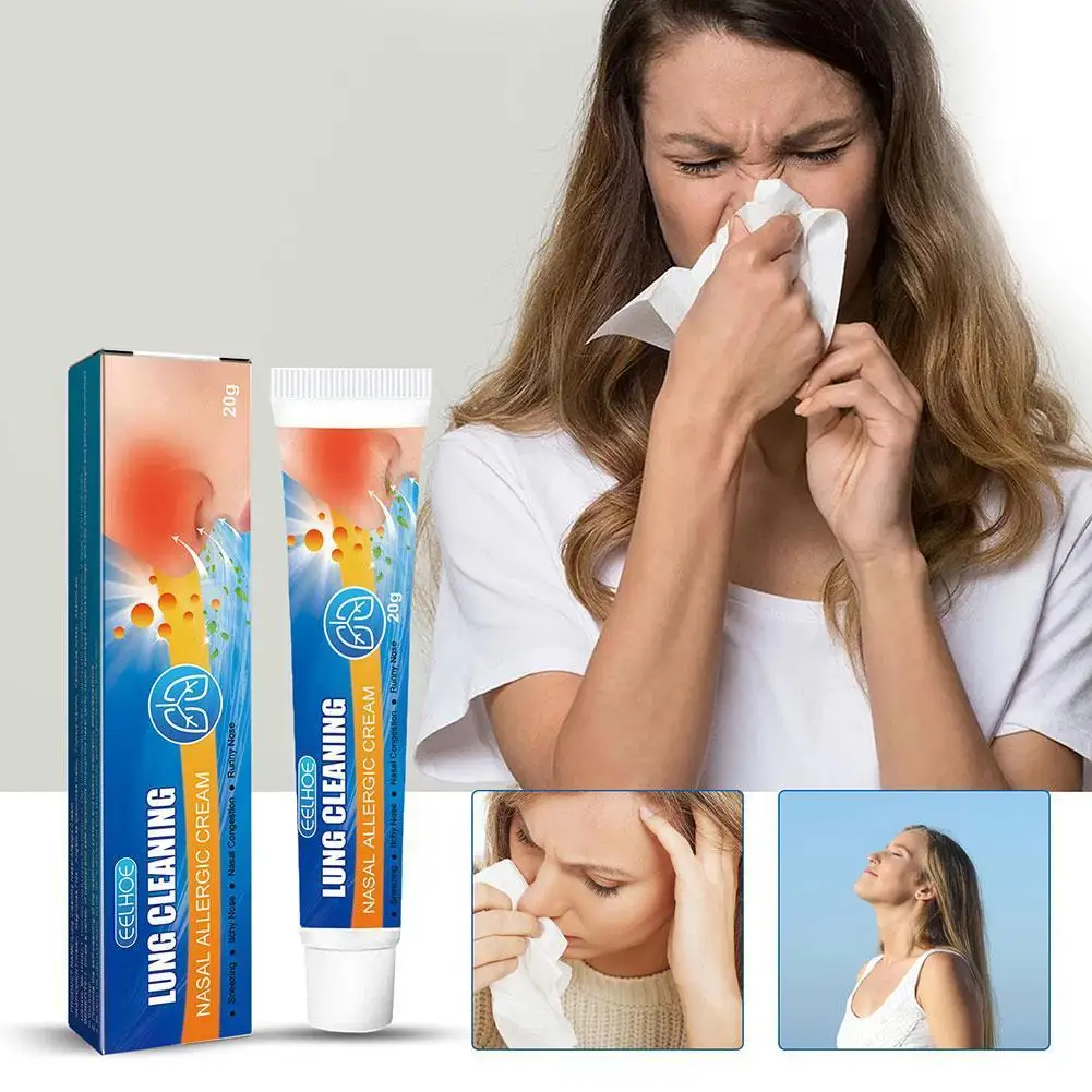 

Lung Cleaning Nasal Allergic Cream Nose Cream Treatment Nose Allergic Itchy Care Congestion Rhinitis Sinusitis M5I7