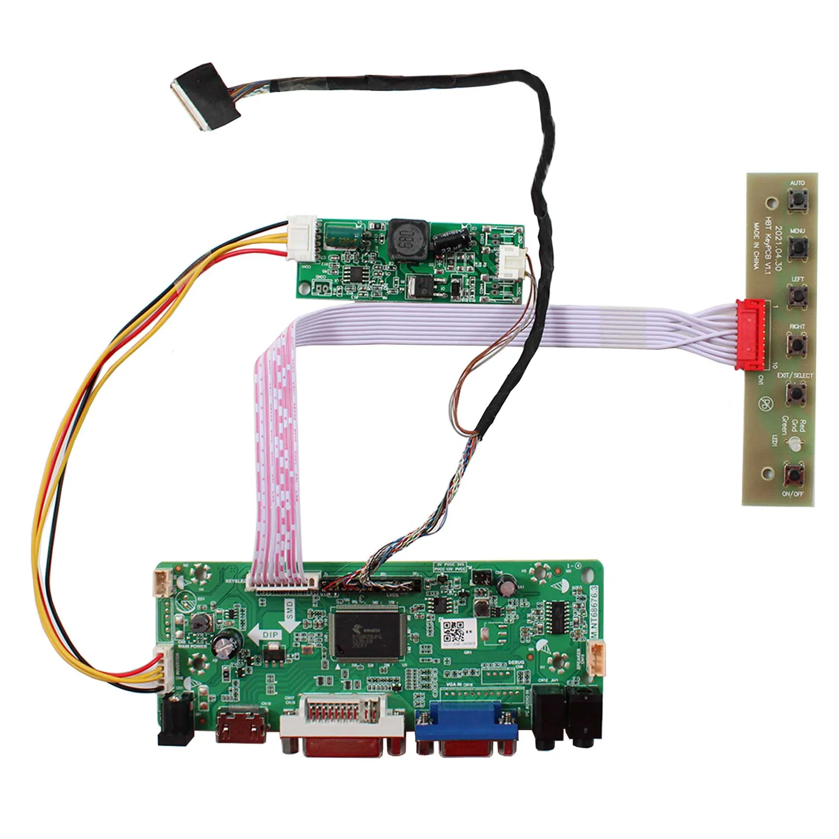 

HD-MI VGA VGI AUDIO LCD Controller Board work for 15.4inch LTN154BT02-001 LTN154BT03-001 LP154WP2 TLA1 N154C6-L01 B154PW04 V0