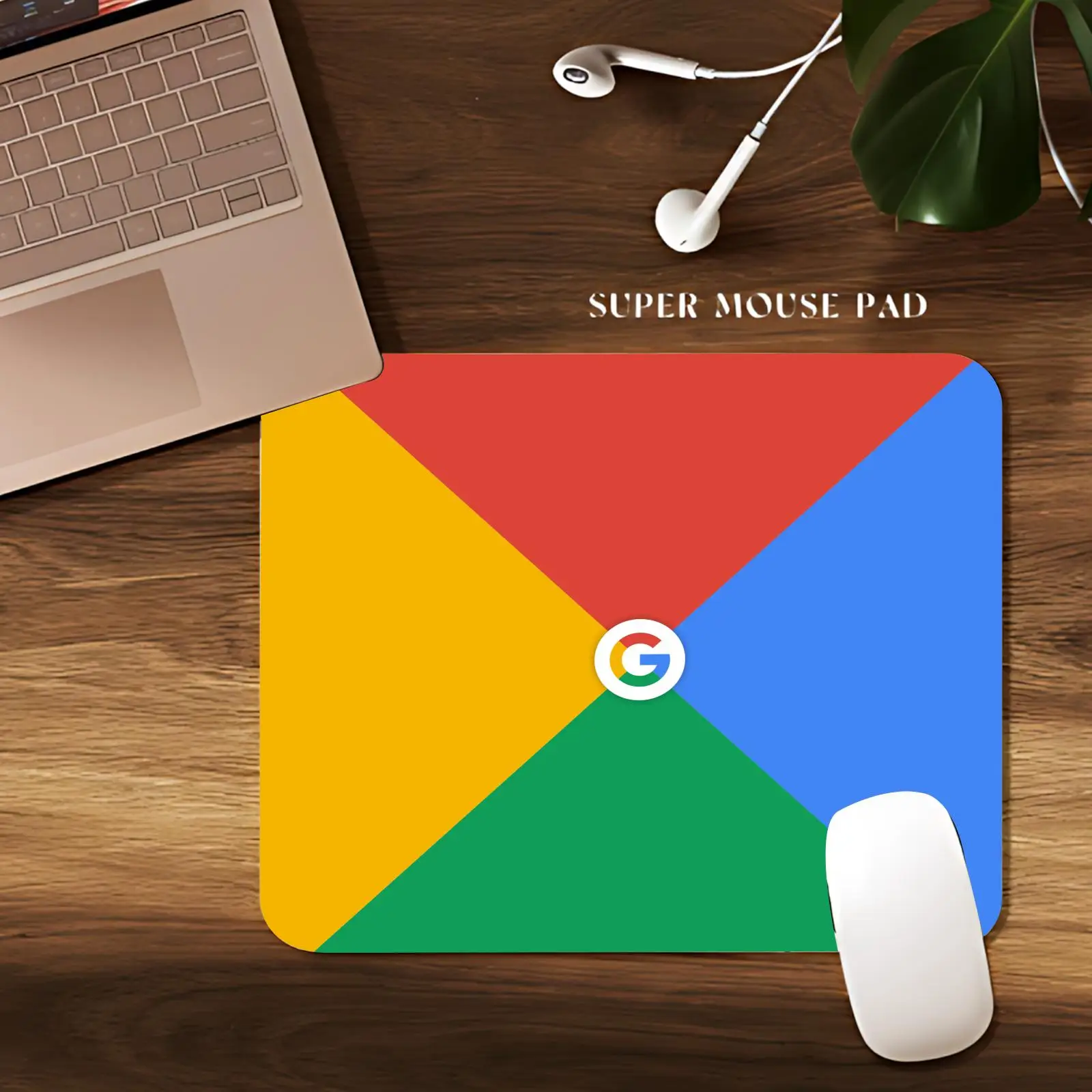 Фото Коврик для мыши Google, мультяшный, резиновый, маленький, для настольного компьютера, офиса, клавиатуры, киберспорта, ROG, для игр №3