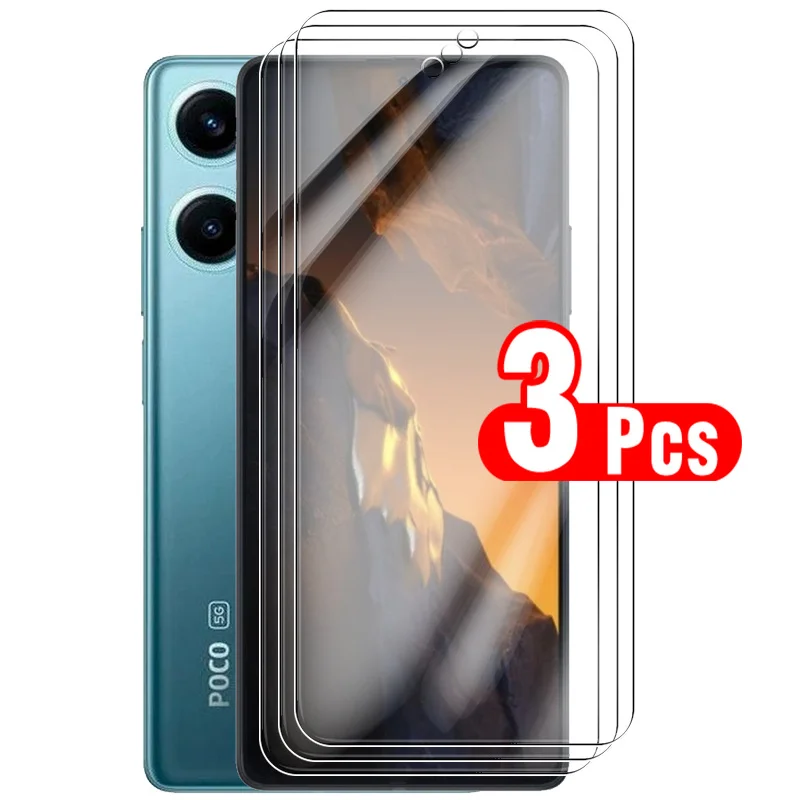 

3Pcs protective glass for Xiaomi Poco F5 Pro 5G Poxo F 5 PocoF5 Pro tempered glasses screen protector armor safety film 6.67inch