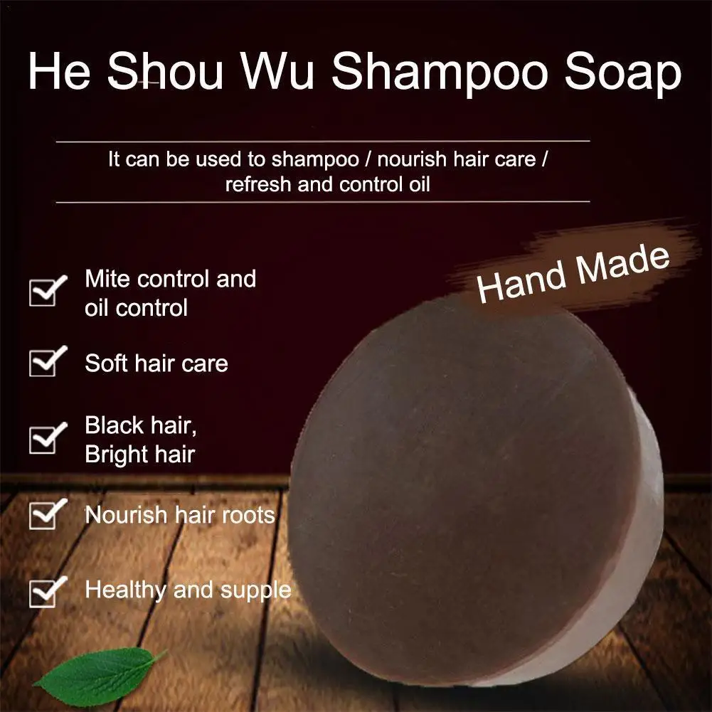 

Natural Polygonum Multiflorum Soap Anti-dandruff Shampoo Soap Essential Oil Handmade Soap Bath Hair Care Soap