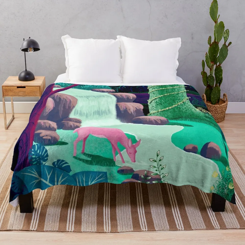 

The Whispering Waters of Eventide Vale Throw Blanket