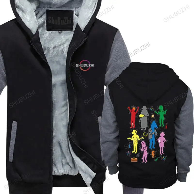 

men winter warm hoodie casual streetwear jacket Keith H Bojack hooded zipper Women fleece hoodies mens shubuzhi hoody Oversized
