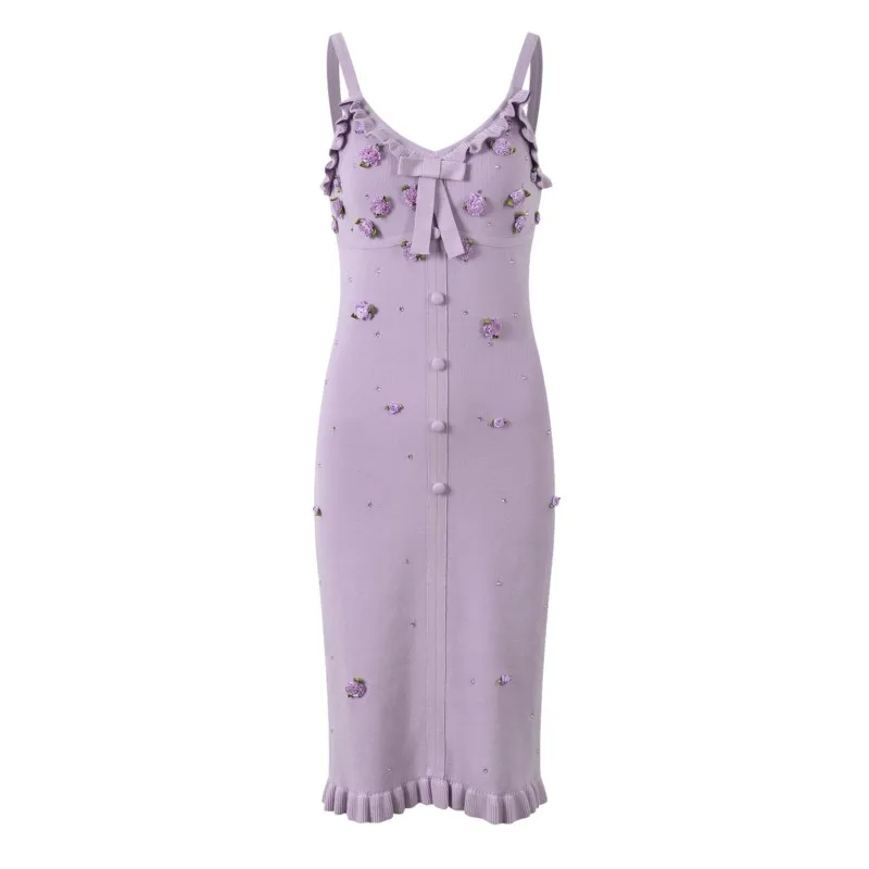 Женский трикотажный кардиган с длинным рукавом и платье лямкой на шее