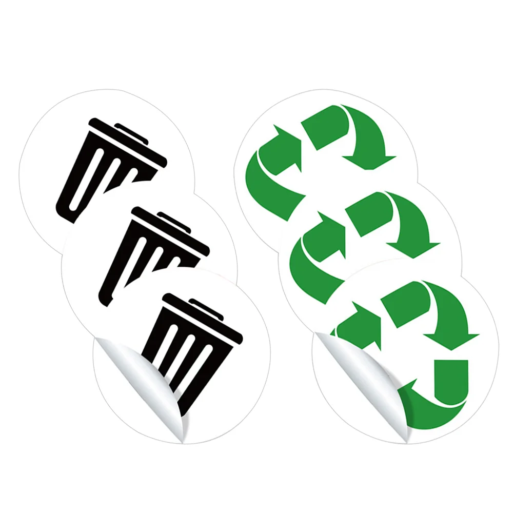 

Trash Stickers Recycle Can Sticker Garbage Recycling Sign Bin Decalsdecal Bins Wastelabels Signage Sorting Waterproof Logo