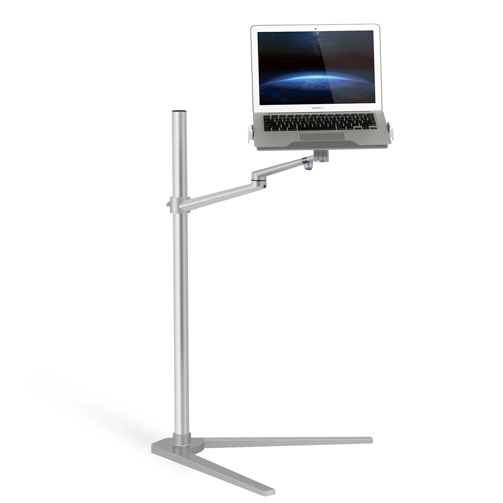

UPERGO Laptop Floor Stand 4-14inch Tablet pc Holder Triangle Display Rack Beside Sofa Bed Smartphone Stand Holder
