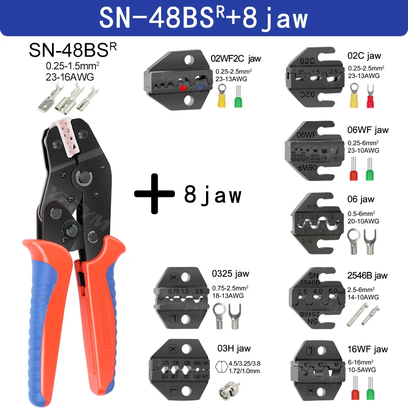 

Обжимные клещи YEFYM SN-48BS