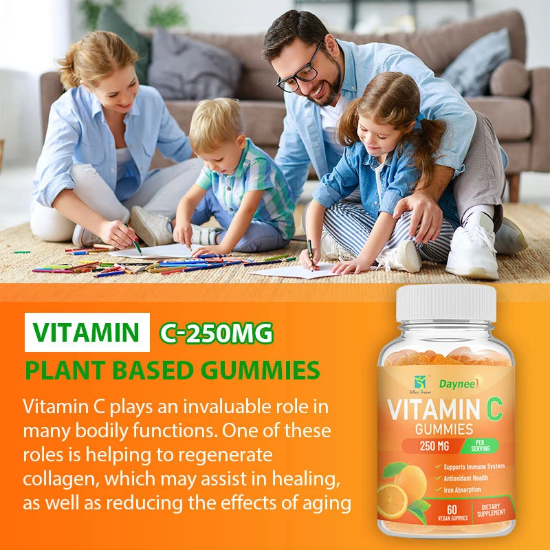 1 Bottle Vitamins C Gummies Dietary Supplement Used Gingival Bleeding Ulcers Melanin removal Oxidation Improve Immunity